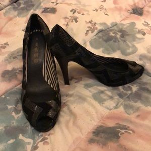 L.A.M.B. Platform, peep toe,  stilettos